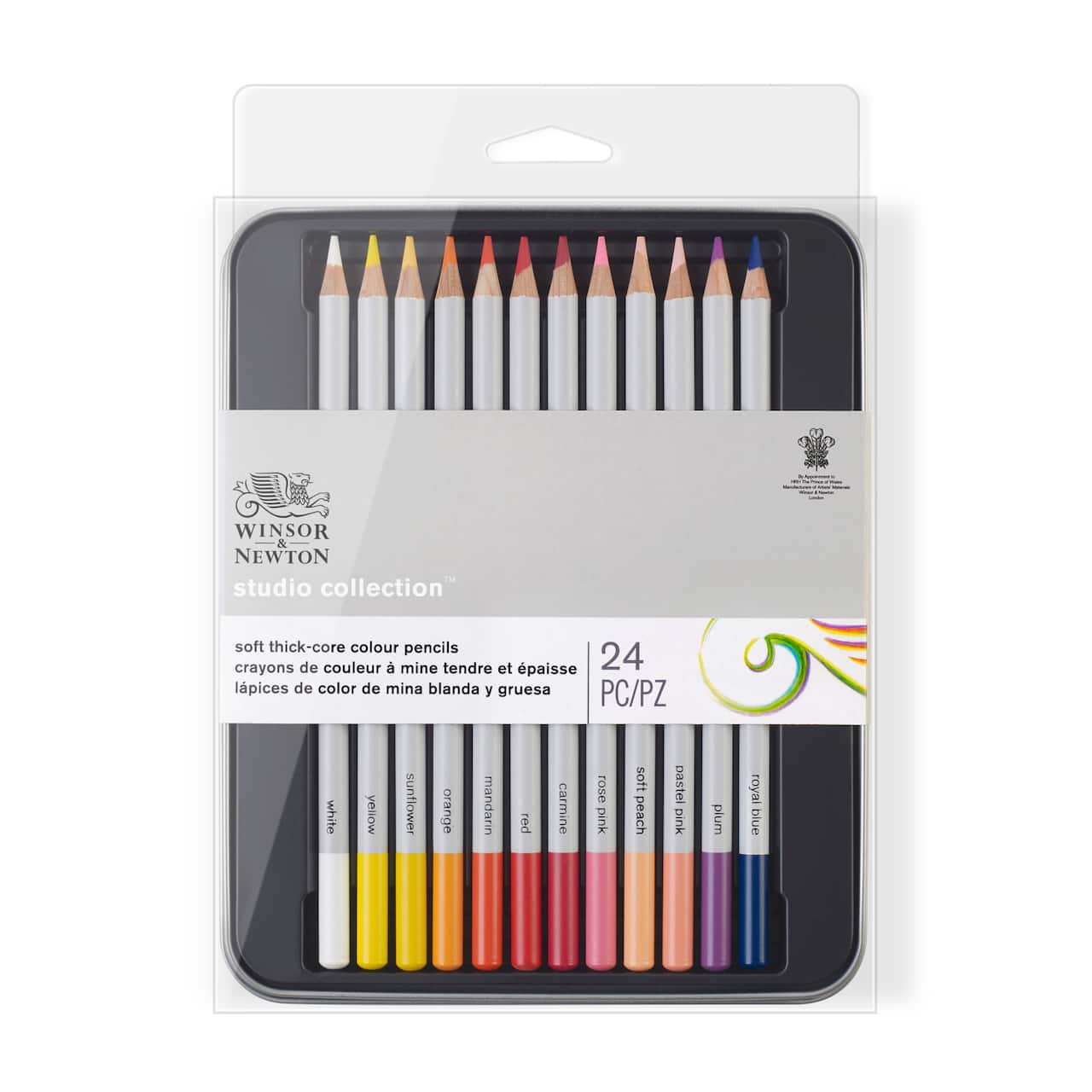 Winsor & Newton™ Studio Collection™ 24 Color Pencil Tin Set